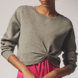 Anthropologie gray knit sweater. Originally $180.